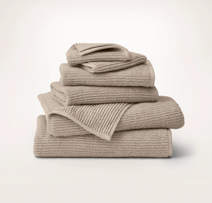 Turkish Ribbed Bath Towel Set