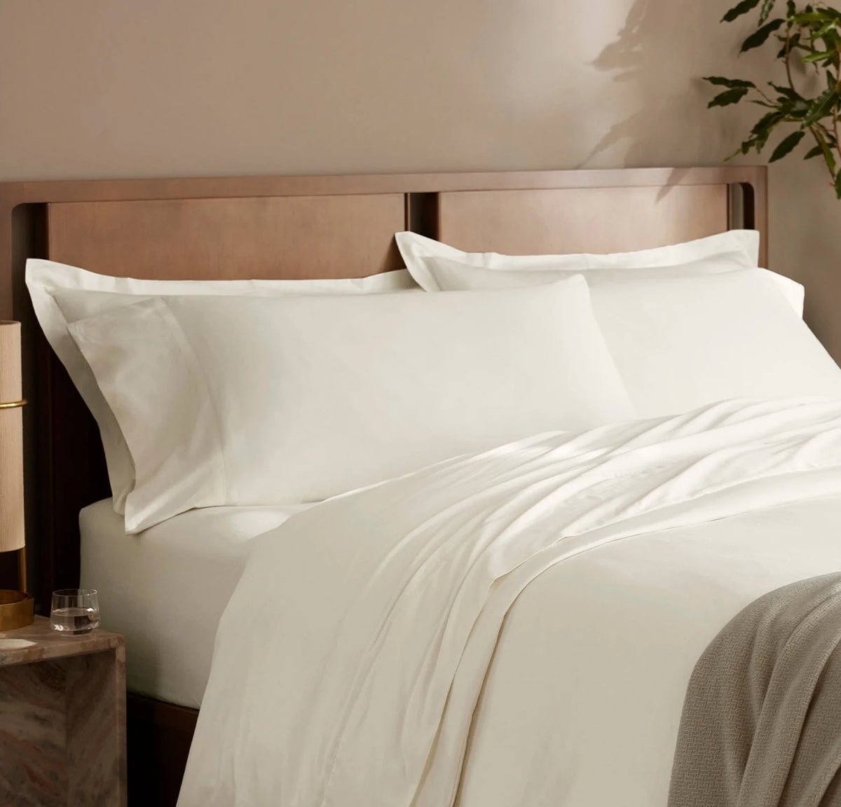 Signature Hemmed Pillowcase Set - Cream