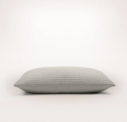 Signature Textured Stitch Quilted Sham - Pewter
