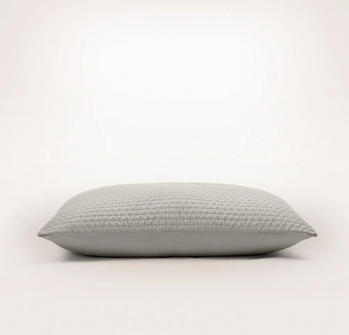 Signature Textured Stitch Quilted Sham - Pewter