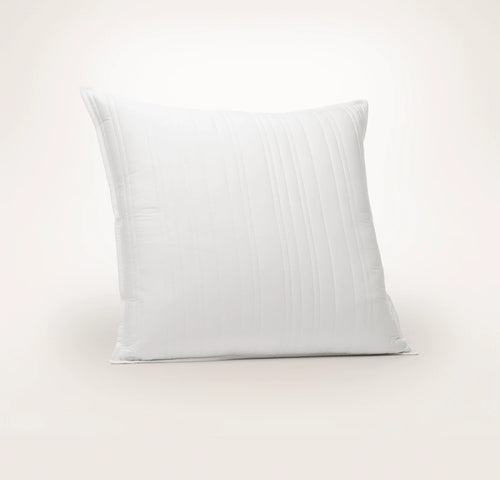 Signature Stripe Quilted Sham - White