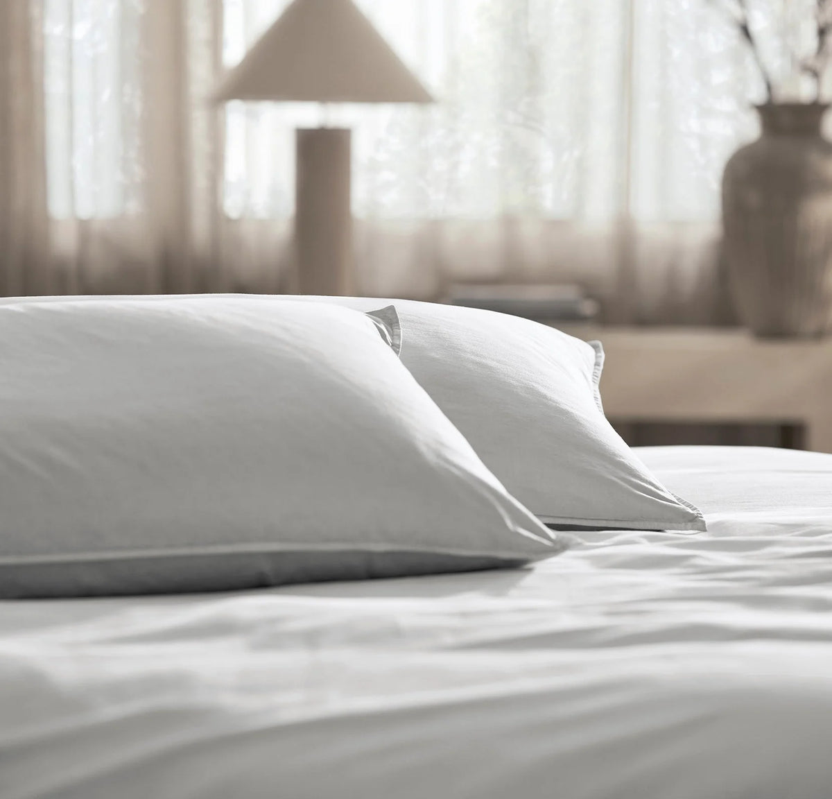 Signature Vintage Washed Duvet Set - Vintage Sky