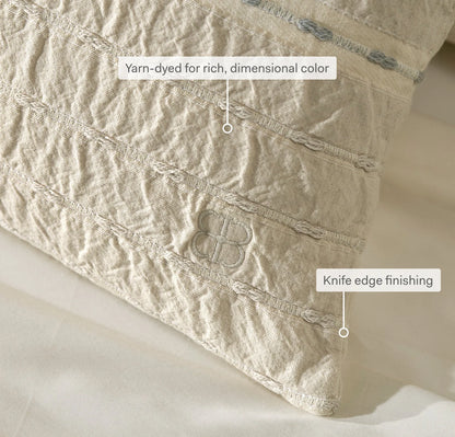 Tideline Pillow Cover (Lumbar) - Natural/Shore