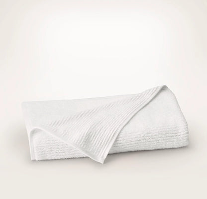 Turkish Ribbed Bath Sheet - White