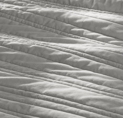 Signature Stripe Quilt Set - Mist