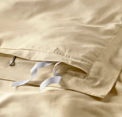 Signature Hemmed Duvet Set - Buttercup