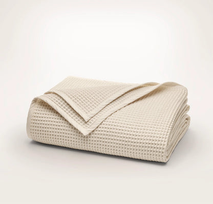 Waffle Bed Blanket - Natural
