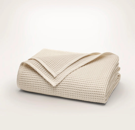 Waffle Bed Blanket - Natural