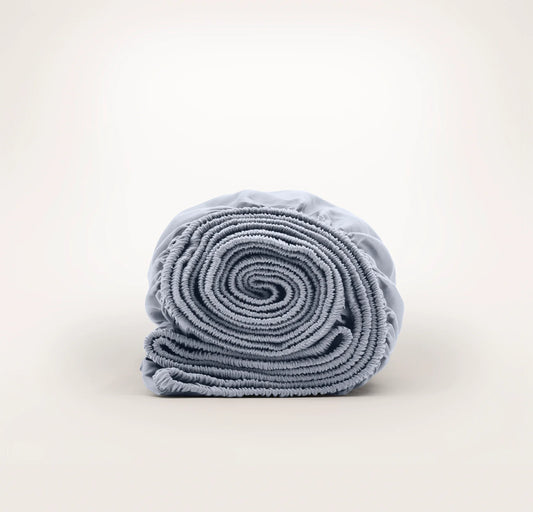 Percale Hemmed Fitted Sheet - Hydrangea