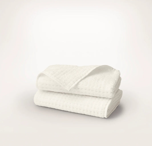 Turkish Waffle Hand Towels (Pair) - Cream