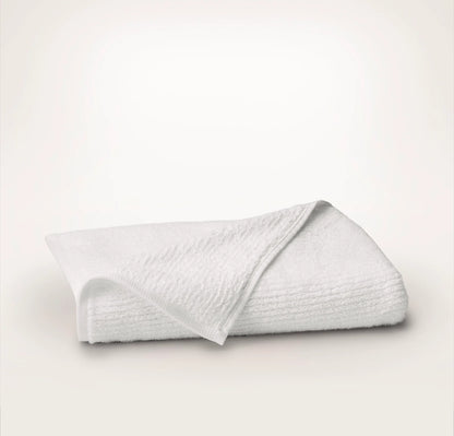 Turkish Ribbed Bath Towel - White