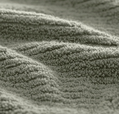 Turkish Ribbed Bath Towel Set