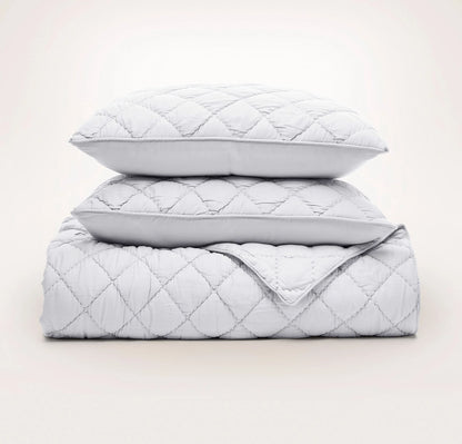 Signature Handstitched Cloud Comforter Set - Sky
