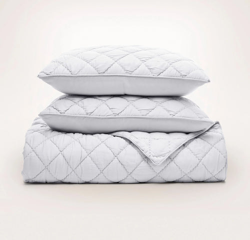 Signature Handstitched Cloud Comforter Set - Sky