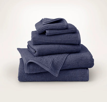 Turkish Ribbed Bath Towel Set