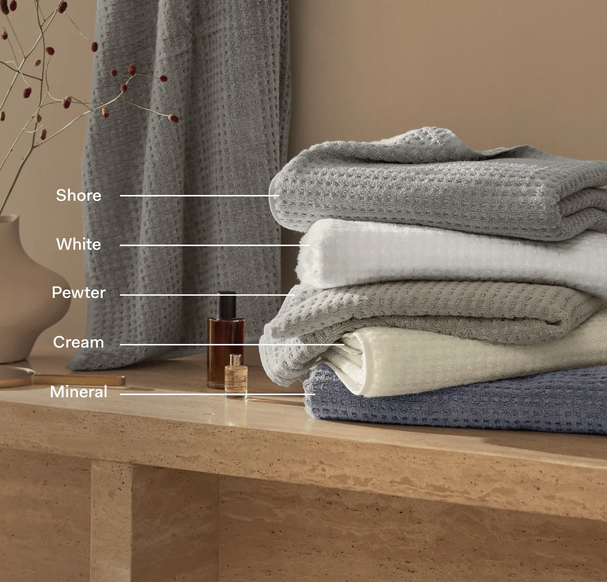 Turkish Waffle Bath Towel - Mineral