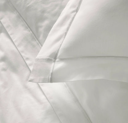 Percale Embellished Duvet Set - White/White Embroidered