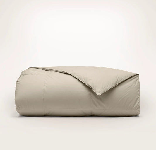 Percale Quilted Down Alternative Comforter - Oak