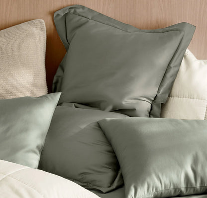 Signature Hemmed Duvet Set - Juniper