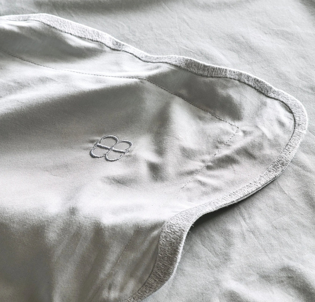 Signature Embellished Duvet Set - Shore/Shore Curved Edge