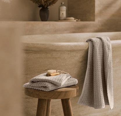 Turkish Waffle Hand Towels (Pair) - Oak