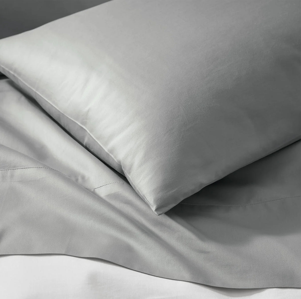 Percale Hemmed Fitted Sheet - Shore