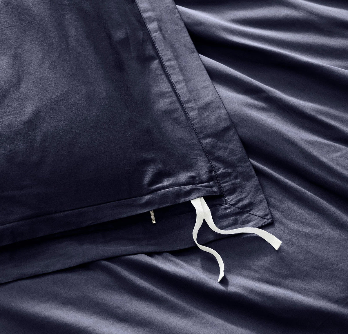 Signature Hemmed Duvet Set - Coastal Navy