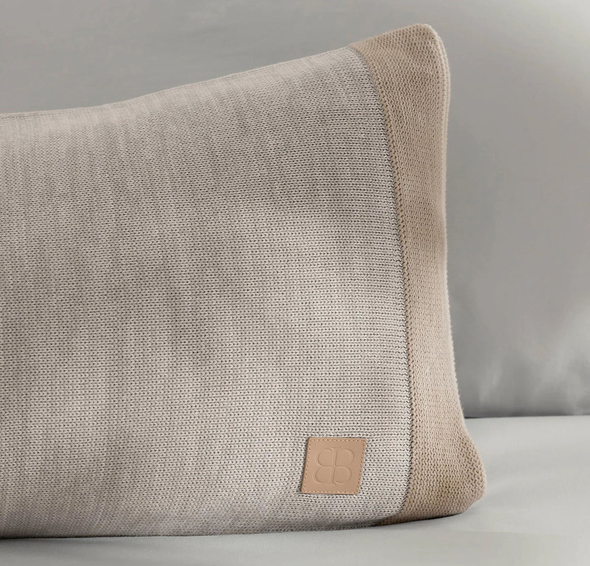 Court Knit Pillow Cover - Heathered Pewter