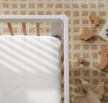 Signature Fitted Crib Sheet - White