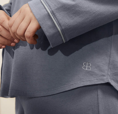 Soft Knit Long Sleeve & Pants Pajama Set - Mineral