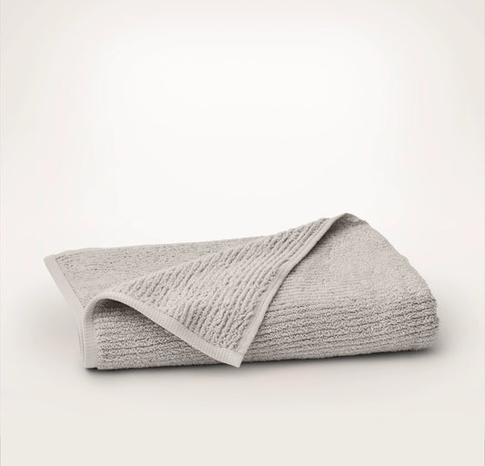 Turkish Ribbed Bath Towel - Pewter