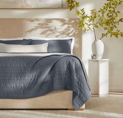 Signature Stripe Quilt Set - Mineral