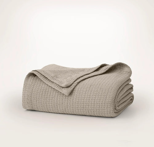 Modern Crochet Bed Blanket - Oak