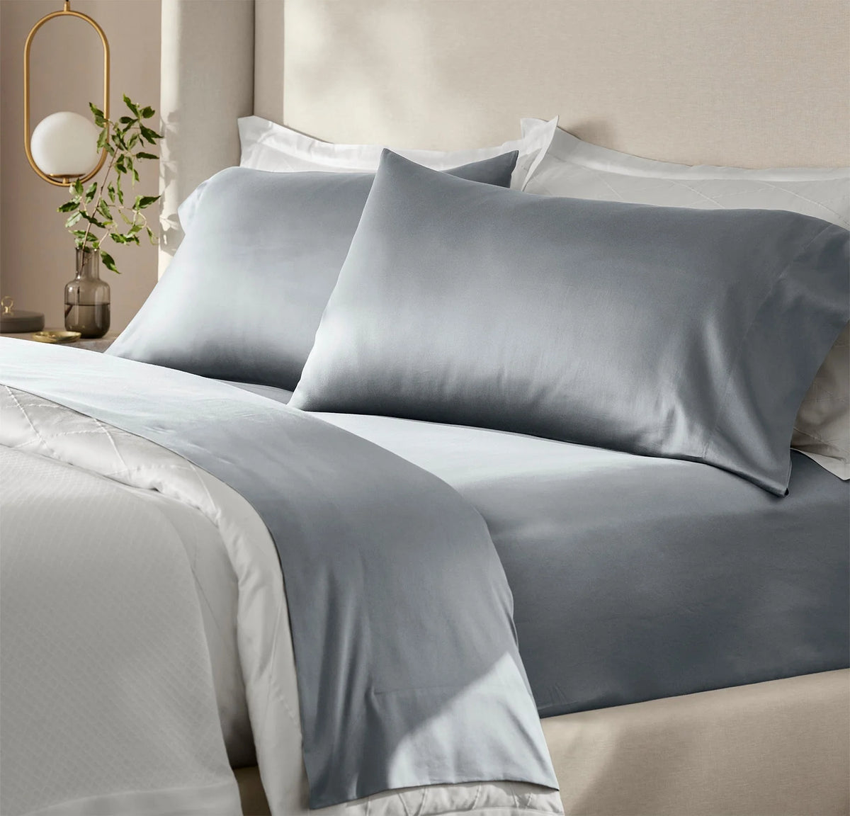 Reserve Pillowcase Set - Bluestone