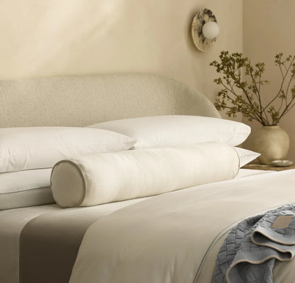Threadmark Pillow Cover (Bolster) - Soft White/Melange Natural