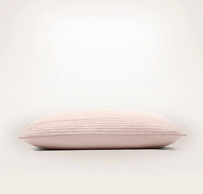 Signature Handstitched Quilted Sham - Dusty Rose