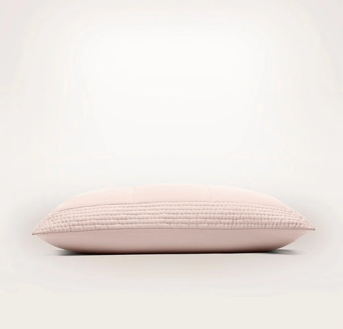 Signature Handstitched Quilted Sham - Dusty Rose