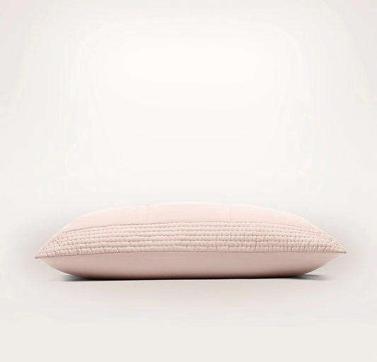 Signature Handstitched Quilted Sham - Dusty Rose