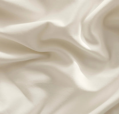 Percale Hemmed Pillowcase Set - Cream