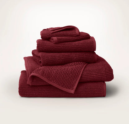 Turkish Ribbed Bath Towel Set