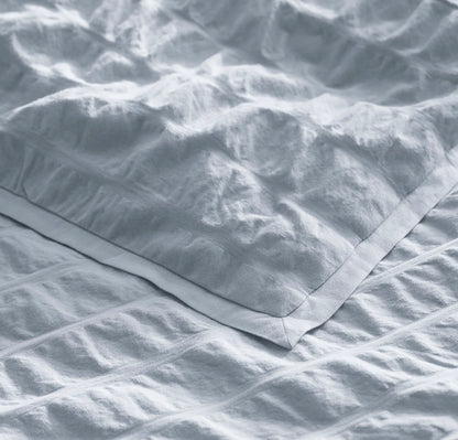 Relaxed Seersucker Duvet Set - Hydrangea