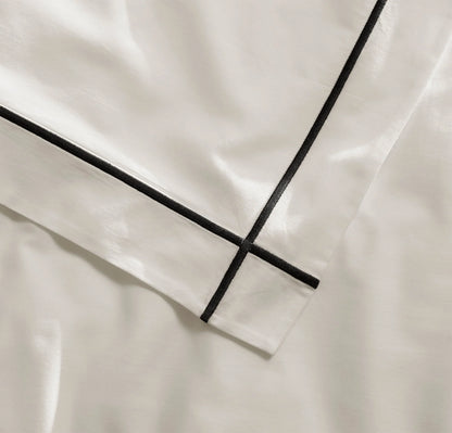 Signature Embellished Duvet Set - White/Night Embroidered