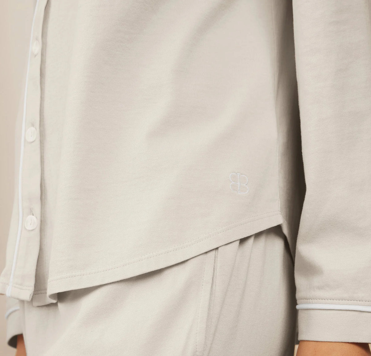 Soft Knit Long Sleeve & Pants Pajama Set - Mist