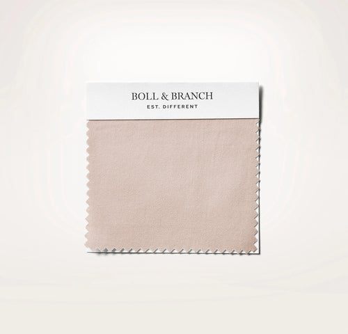 Signature Hemmed Fabric Swatch - Dusty Rose