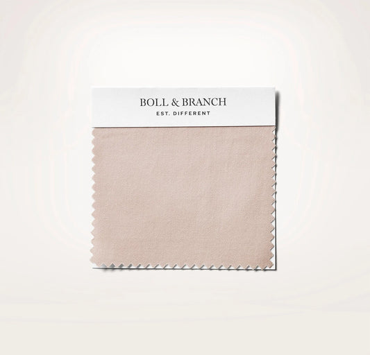 Signature Hemmed Fabric Swatch - Dusty Rose