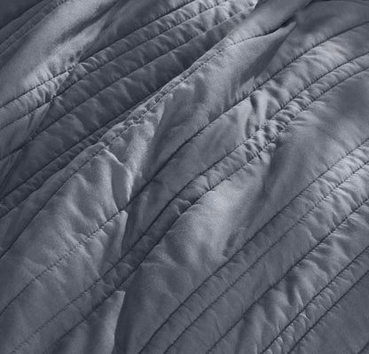 Signature Stripe Quilt Set - Mineral