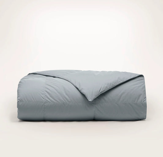Percale Quilted Down Alternative Comforter - Bluestone