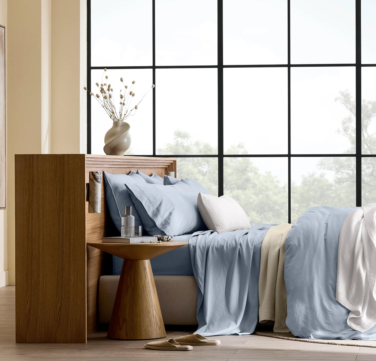 Signature Vintage Washed Duvet Set - Vintage Hydrangea