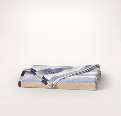 The Beach Towel - Hydrangea Harbor Stripe