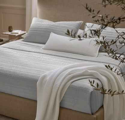 Signature Stripe Quilt Set - Mist